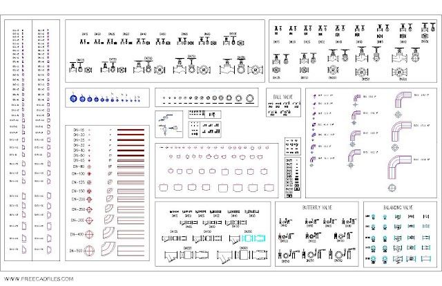 Plumbing Fixtures and Fittings Free AutoCAD Drawings