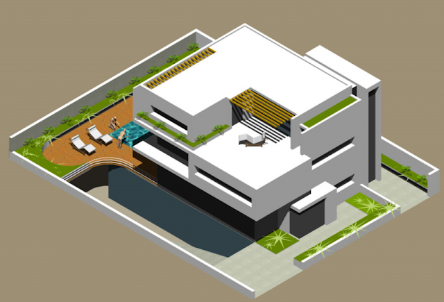 3 D MODEL HOUSE PLAN