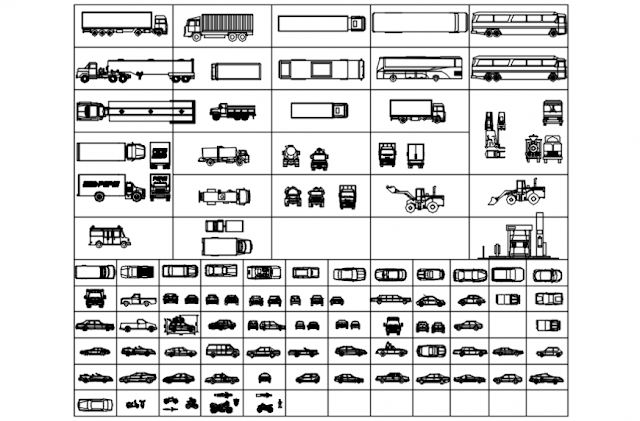 VEHICLES CAD BLOCKS